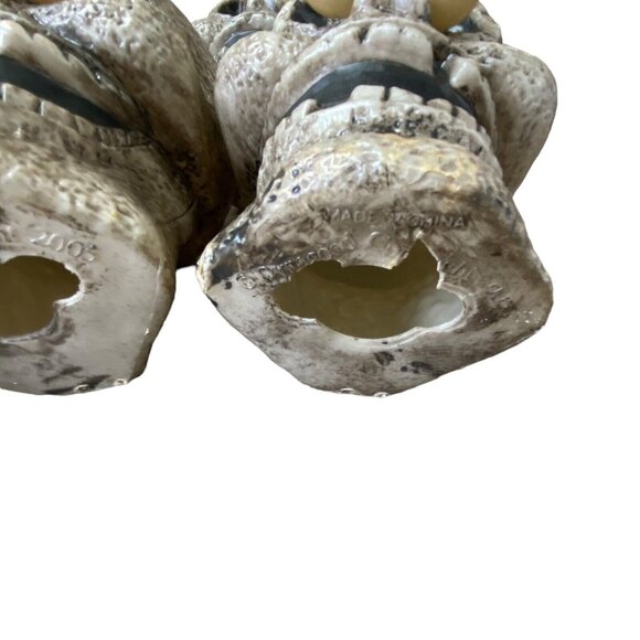 VTG Halloween Blow Mold Google Eyed Skulls Set Of 5 Yard Pathway Decor Dynagood - Picture 7 of 8